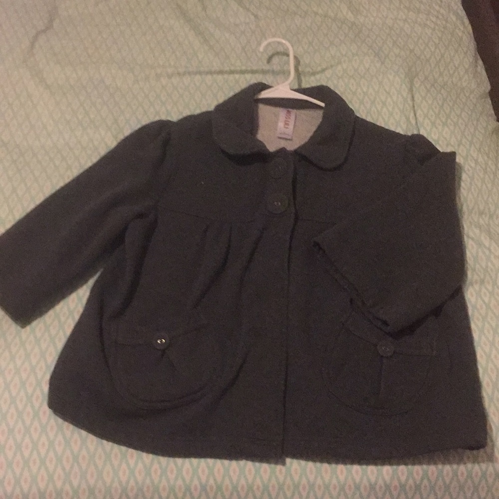 Charcoal grey sweater coat